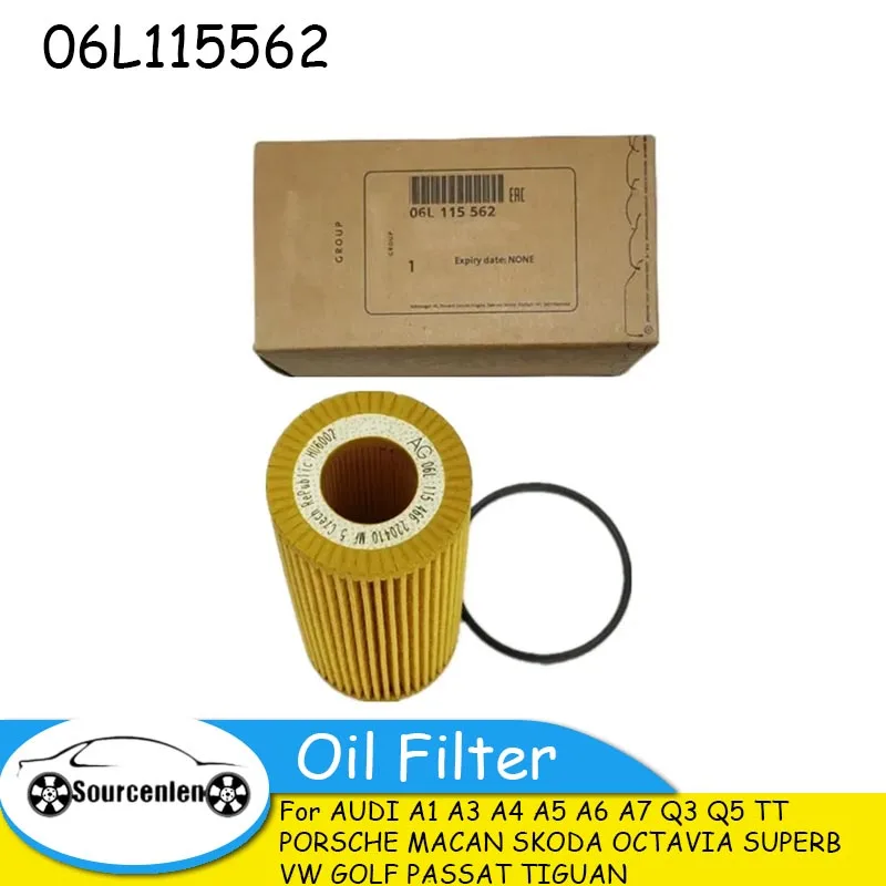 Oil Filter 06L115562 for AUDI A1 A3 A4 A5 A6 A7 Q3 Q5 TT PORSCHE MACAN SKODA OCTAVIA SUPERB VW GOLF PASSAT TIGUAN