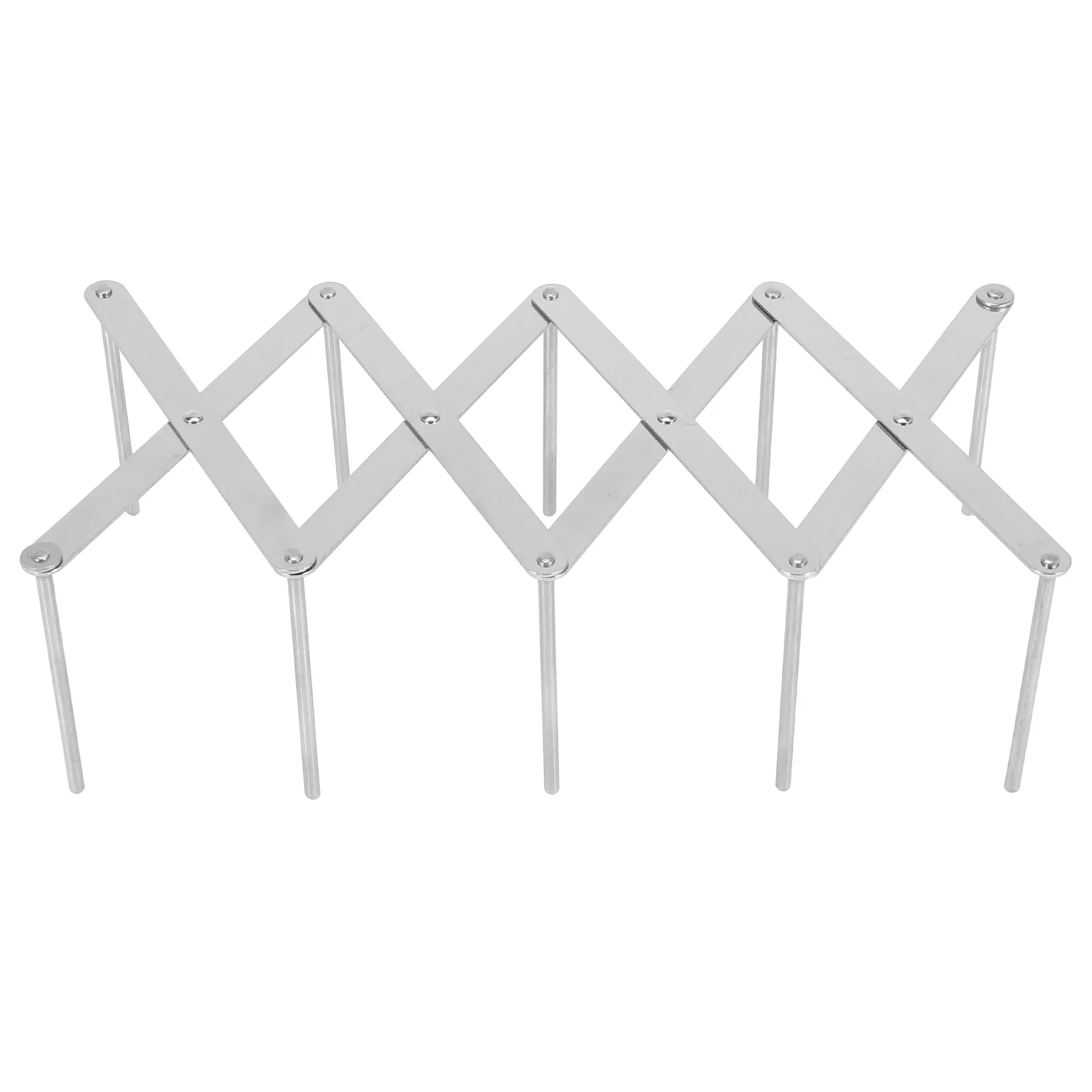 B59B-2 Pack Extendable Pot Lid Holders Multipurpose Steamer Rack Pans Glasses Holder Flexible Plate Organizer Kitchen Bakeware C