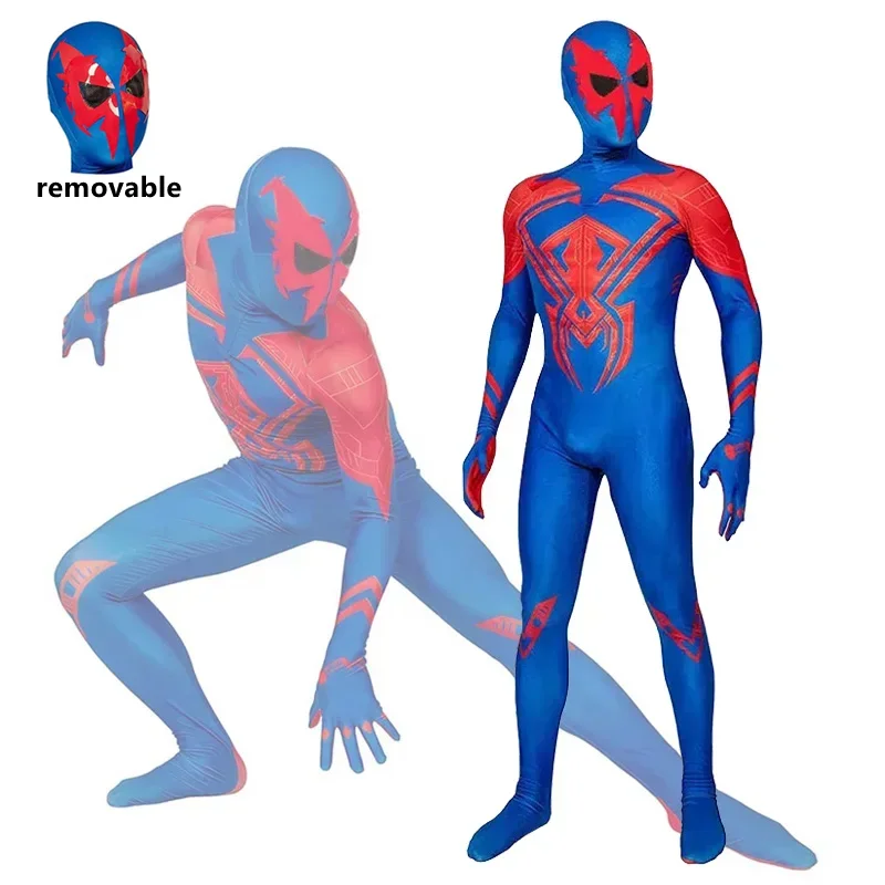 

MINISO костюм Человека-паука супергерой Человек-паук 2099 Мигель О'Хара косплей боди комбинезон Хэллоуин вечерние для взрослых