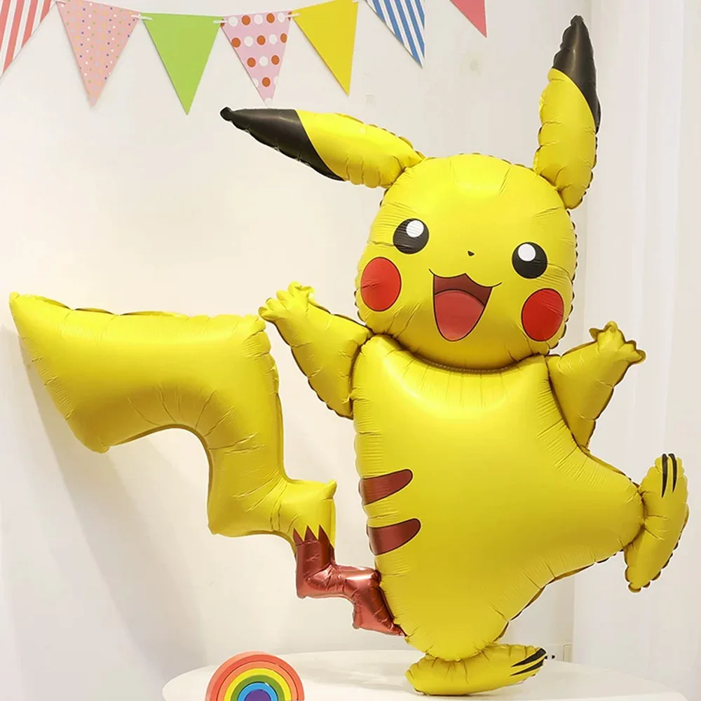 132cm Riesiger Pikachu-Folienballon Pokémon-Themenparty-Dekoration für Kindergeburtstag Babyparty Pokémon-Ballon
