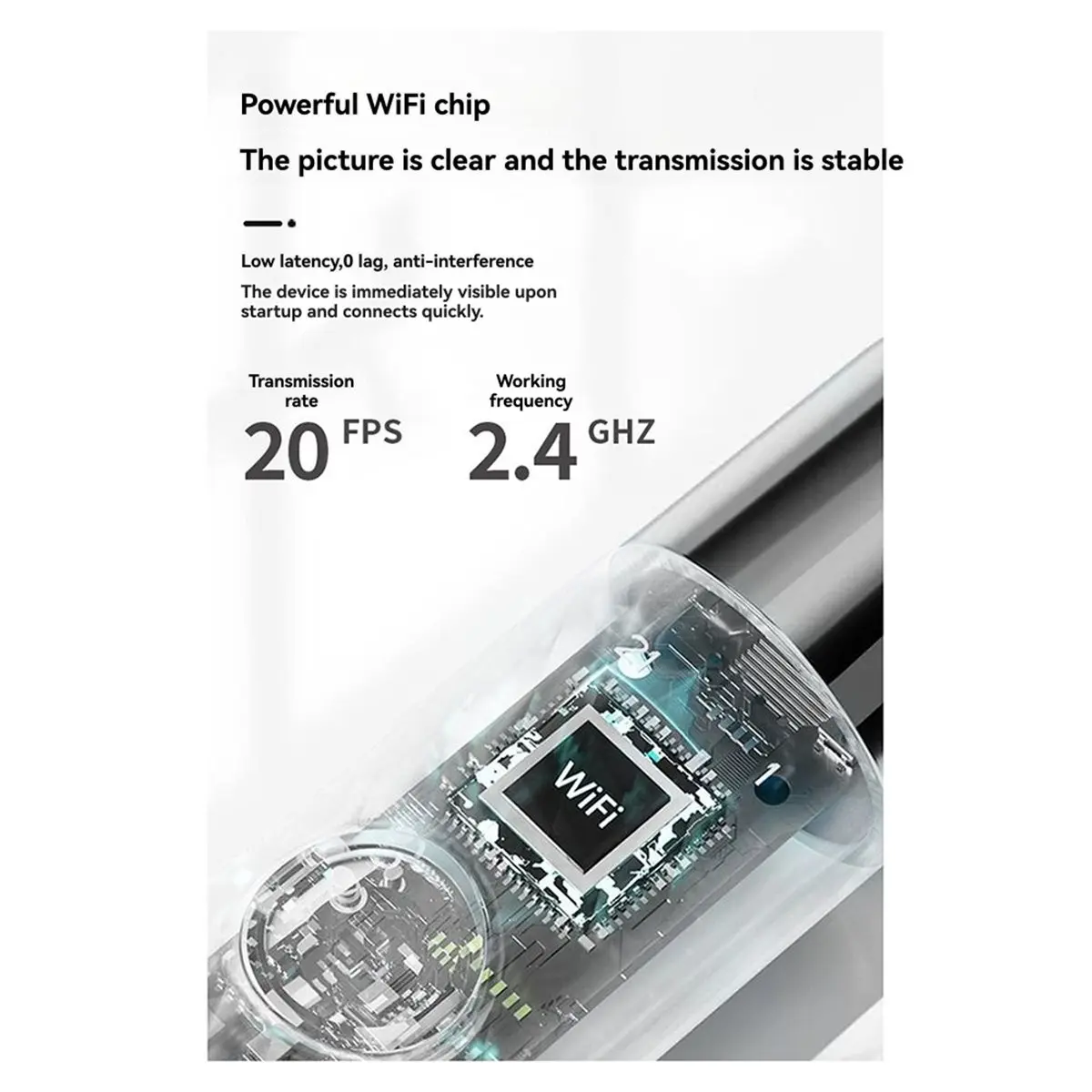 جديد واي فاي الأذن نظافة كاميرا الأذن الشمع الرعاية الصحية الأذن نظافة عدة الأذن ملعقة مقصورة المنظار الأذن المنتقى الأبيض #3