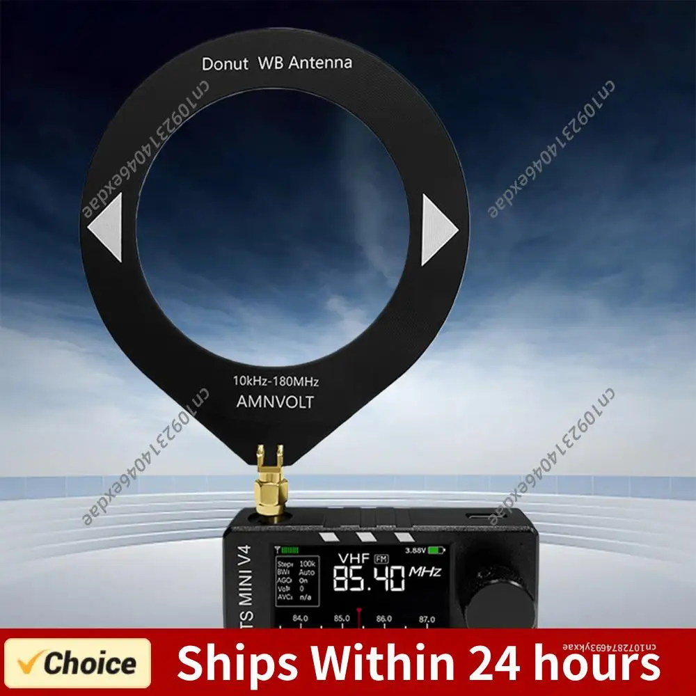 

Радиоприемник AMNVOLT V4 ATS MINI SI4732 DSP с усилителем для наушников, транзисторный карманный радиоприемник с поддержкой LSB и USB, 1,9-дюймовый IPS-экран, ESP32-S3