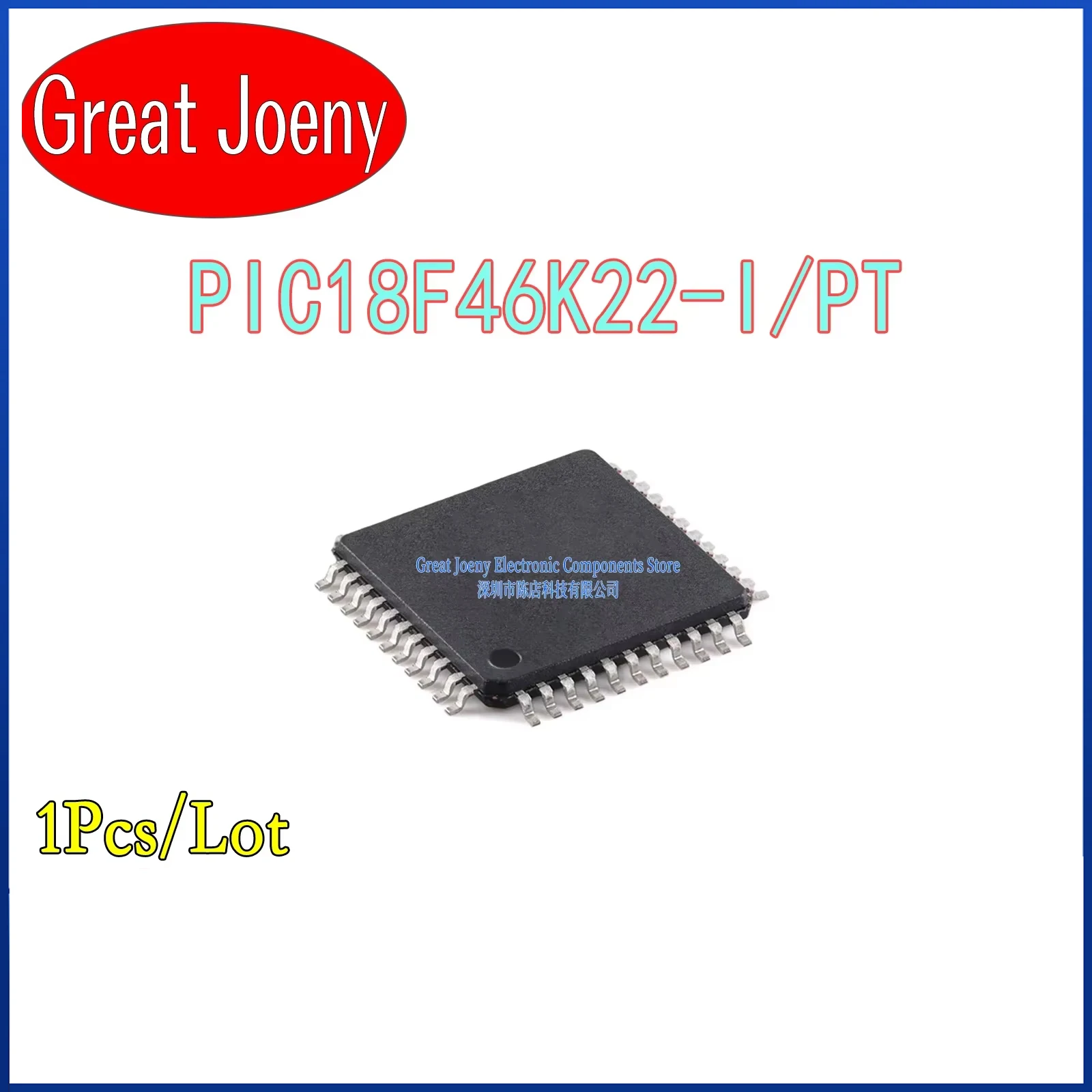 

100% New Original 18F46K22 PIC18F46K22-I/PT PIC18F46K22 IC MCU Chipset TQFP-44 Bulk Best Price