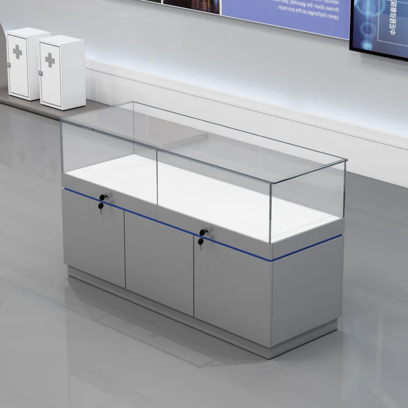 Shopping Mall Display Cabinet Made of Glass Jewelry Cosmetics and Jewelry Eye Counte