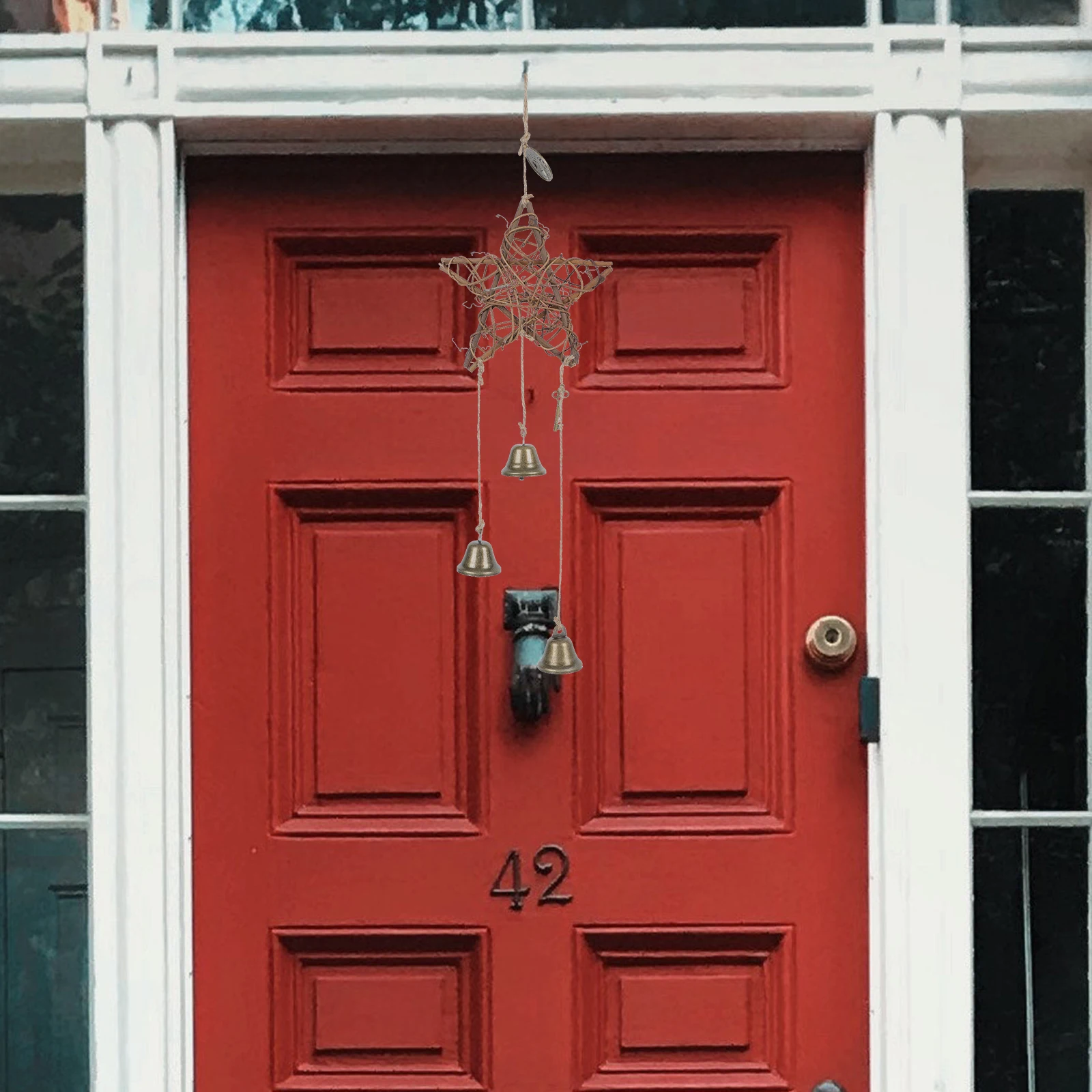 

1Pcs Unique Bell Pendant Sturdy Design Easy to Use Carry Attract Good Fortune Positive Chi for Home Bell Pendant