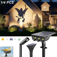 1/4 PCS Solar Lights Outdoor Waterproof Lawn Light Courtyard Warmlight LED Lights for Home and Garden Landscape Decoration Lamp