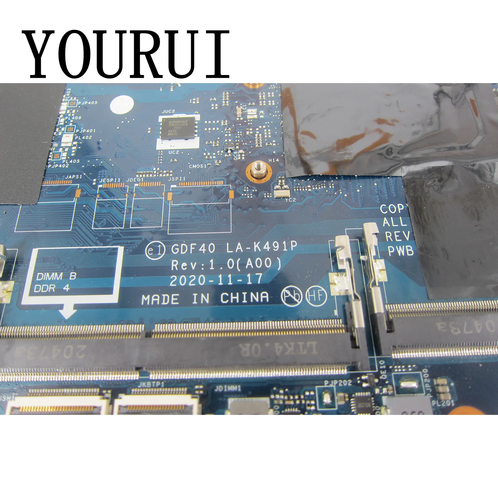 Imagem -02 - Placa-mãe Portátil para Dell Dell Latitude 14 5420 Cpu I51135g7 1145g7 e I7-1165g7 1185g7 Cn01x1f5 Cn-01x1f5 Gdf40 La-k491p