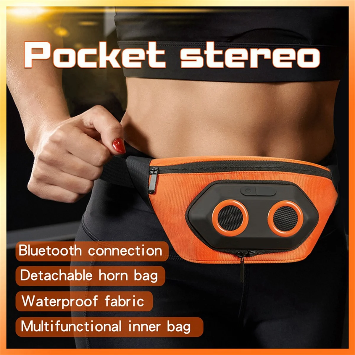 Altavoz Bluetooth altavoz portátil para bicicleta Fanny Pack Bluetooth sonido Audio deportes impermeable