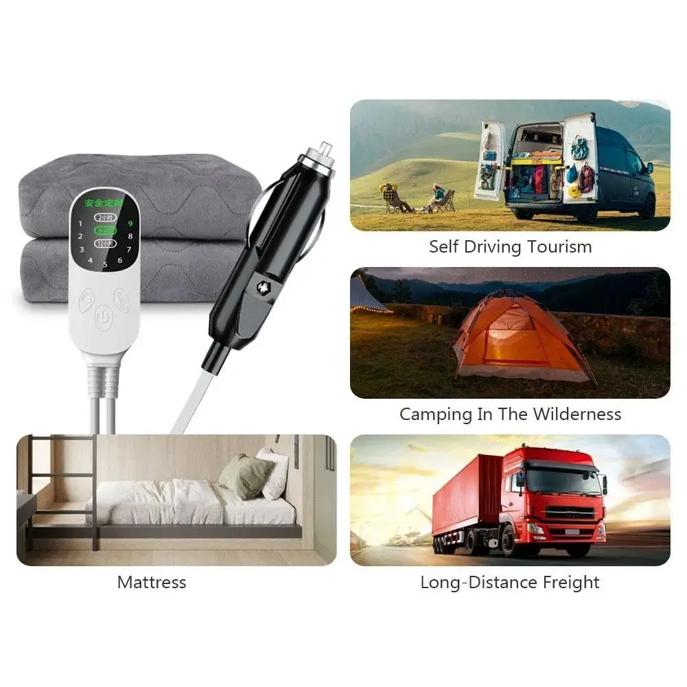 12 فولت سيارة توفير الطاقة بطانية دافئة شاحنات التخييم على الطرق الوعرة المركبات منصات التدفئة مقاعد الشتاء بطانيات التدفئة الكهربائية