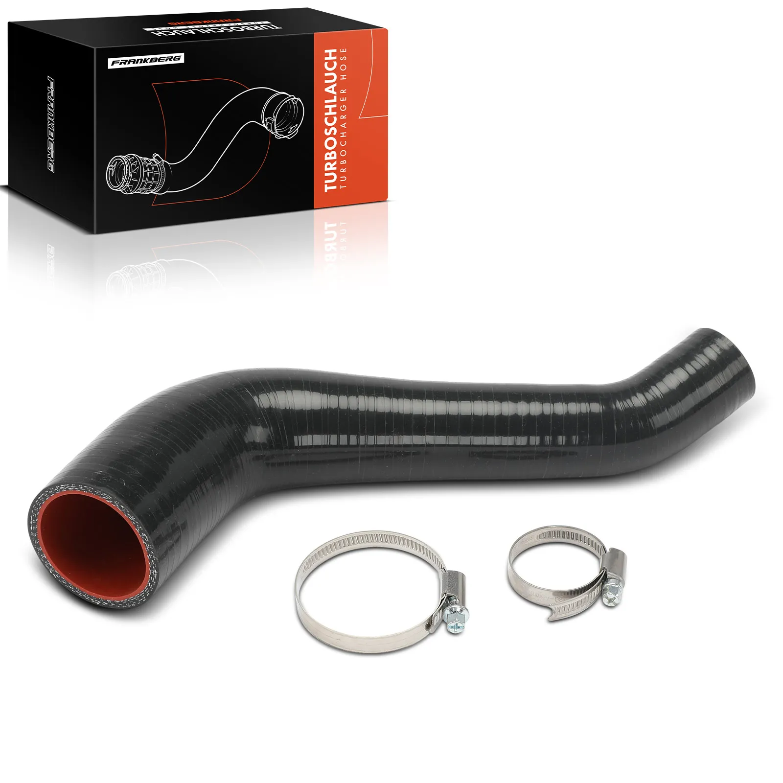 Frankberg 1x laadluchtslang turbo slang inlaatslang laadluchtkoeler rechts voor Fiat Doblo box MPV 090462