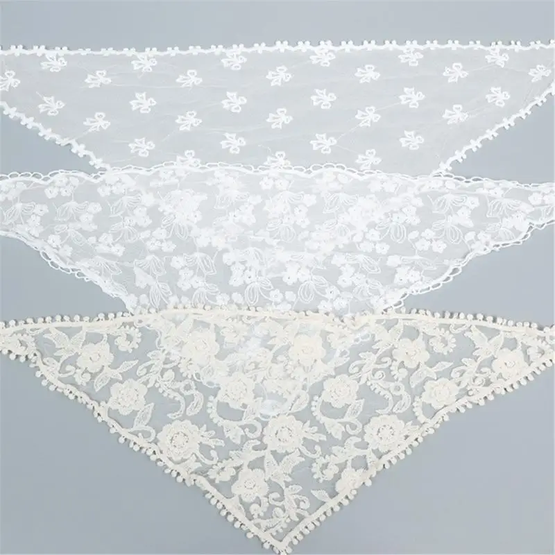 Y3ne ricami floreali in pizzo floreale mini galli grembiule triangolare sarong sciarpa corsetto decorativo per accessori per