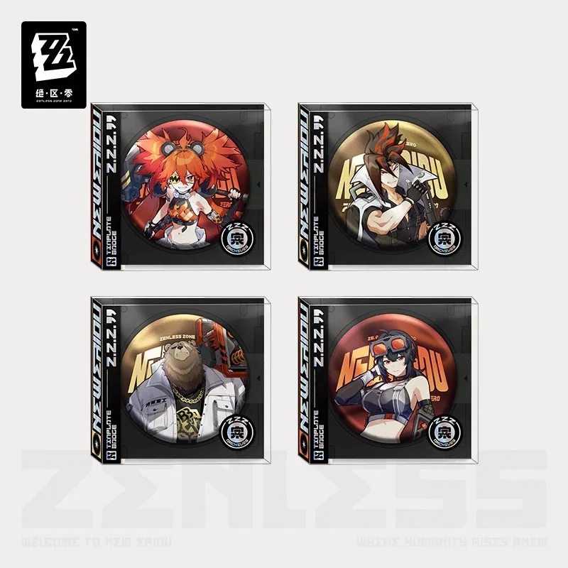 [Genuine] Game Zenless Zone Zero Cosplay Koleda Grace Tinplate Badges Anime Ben Cartoon DIY Brooch Accessories Halloween Gifts