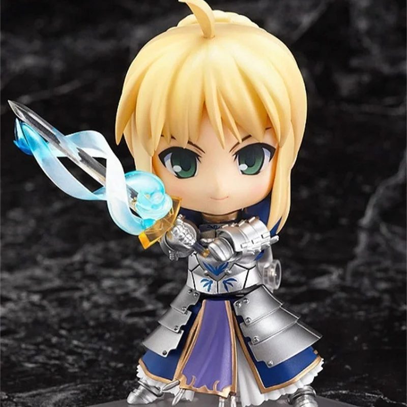 إصدار متحرك من Fate/Stay Night Sabre مقاس 10 سم # 121 بولي كلوريد الفينيل فتاة أنيمي عمل أرقام أطقم منمذجة سطح المكتب زخرفة ديكورا اللعب دمية الهدايا