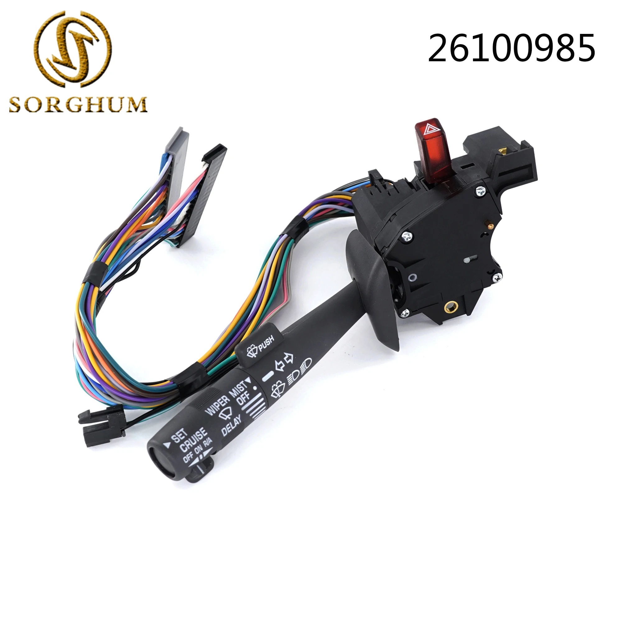 Sorghum 26100985 Multi-Function Combination Turn Signal Windshield Wiper Switch For Chevy Silverado C1500 Suburban Tahoe 1995-02