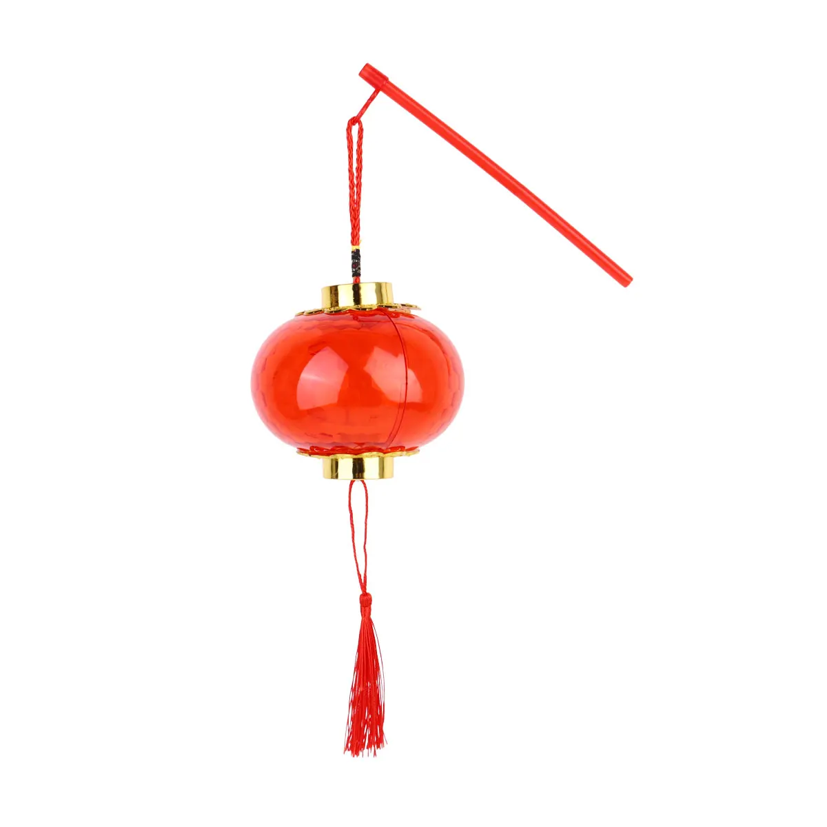 

Glowing Little Lantern Hand Held Luminous Festive Decorative Plastic Red Wedding Home Restaurant Bar Solar Reusable
