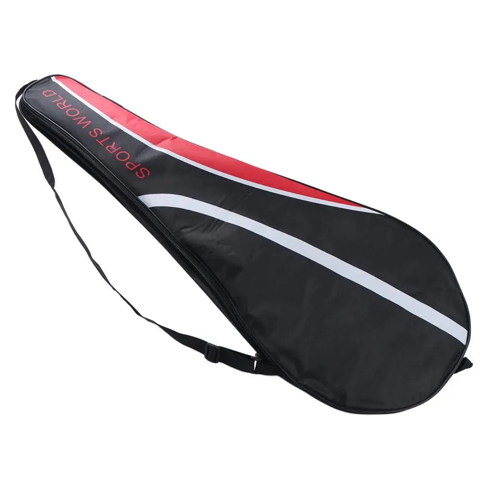 Oxford Cloth Badminton Racket Bag Adjustable Strap Racket Organizing Shuttlecock Bag Racket Cover Shoulder Bag Racquet Sports