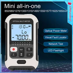 1310/1490/1550nm 4 in 1 Optical Power Meter And Optical Light Source VFL  Network Cable Testor Optical Power Meter SC/UPC SC/APC