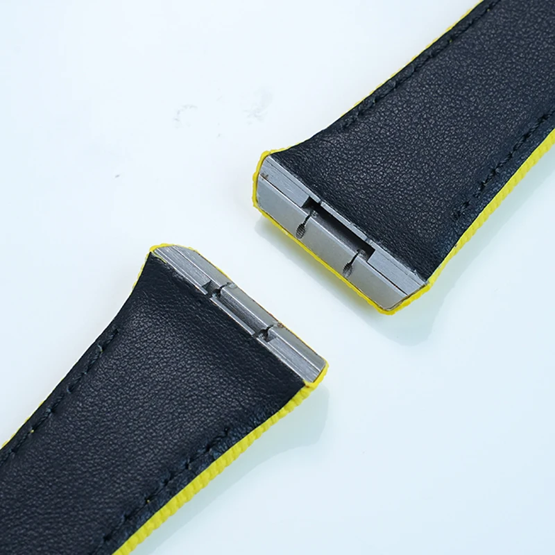 Для Frank Muller V45 ремешок для часов V32 V41 фторкаучуковый ремешок для часов Famulan Series холст браслет по индивидуальному заказу красный белый желтый