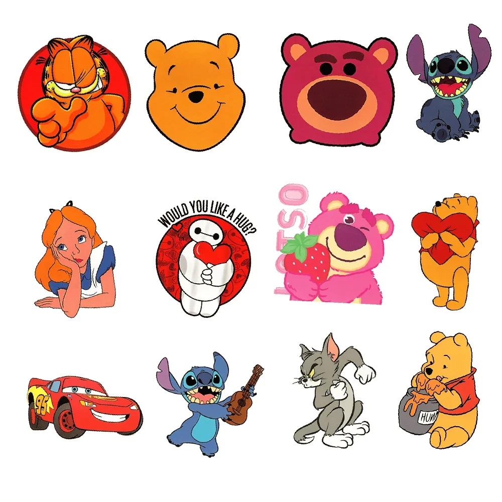50/100/200/300Pcs Disney Mix Cartoon Cute Stitch Micky Princess Stickers Vinyl Laptop Luggage Skateboard Waterproof Sticker Toys