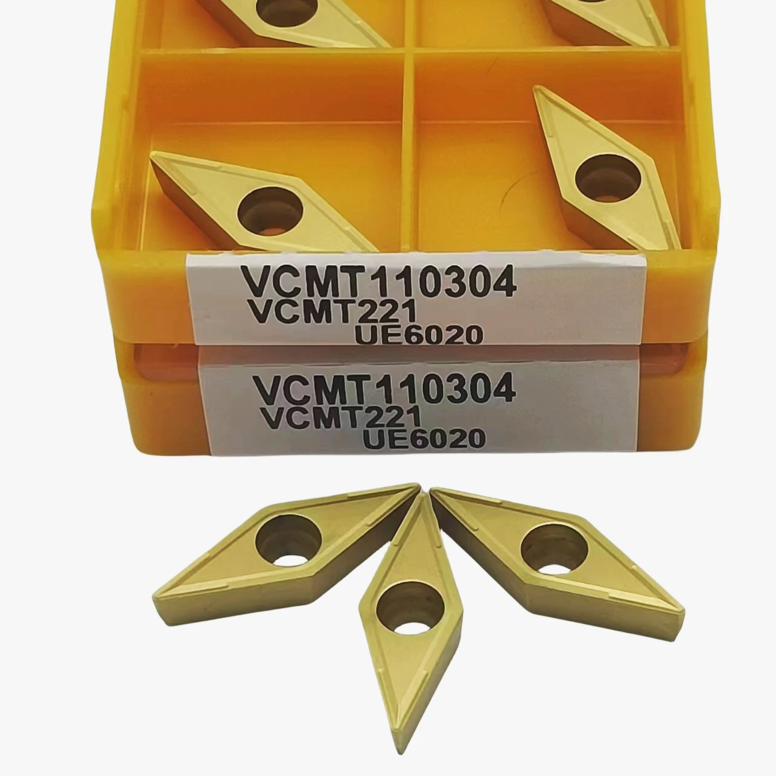 Herramienta de torneado y fresado CNC, inserto de carburo VCMT110304 VP15TF VCMT110304 UE6020