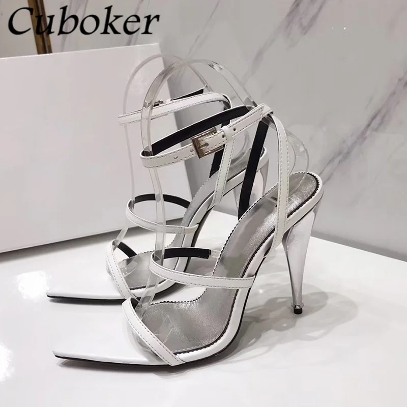 

New Brand Designer Women High Heel Pointed Toe Sandals Taper High Heels Ladies Party Dress Wedding Shoes Woman zapatillas mujer