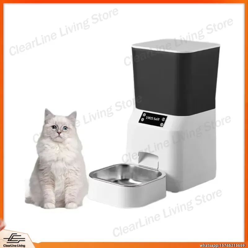 

Y803 Smart Pet Feeder with Remote Control Timer APP Control Voice Broadcast Quantitative Automatic Feeding for Cats Dogs