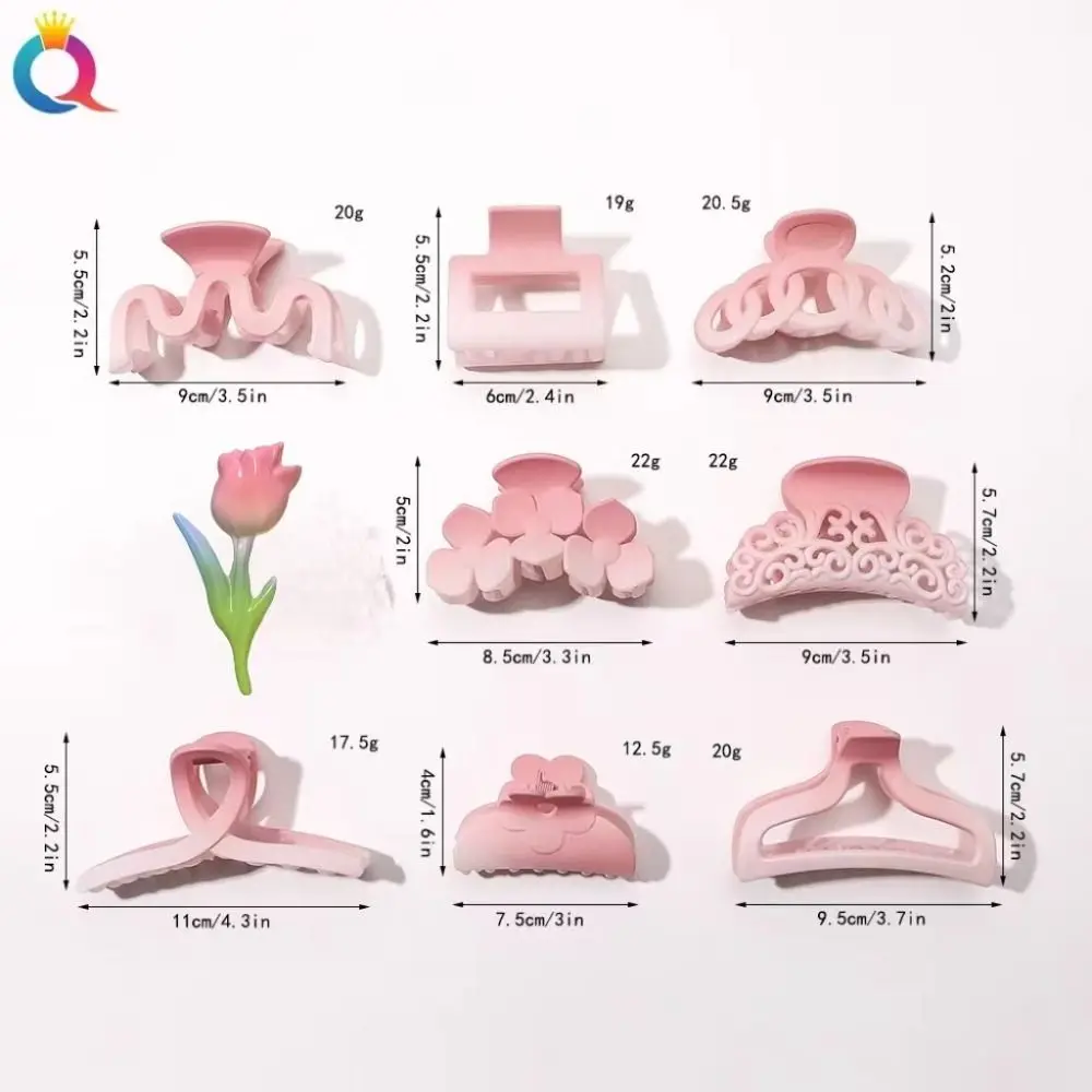 الكورية ins ماتي لون مشبك شعر كليب شخصية تصميم لطيف الوردي دبوس الشعر الحلو مزاجه زهرة انتزاع كليب النساء