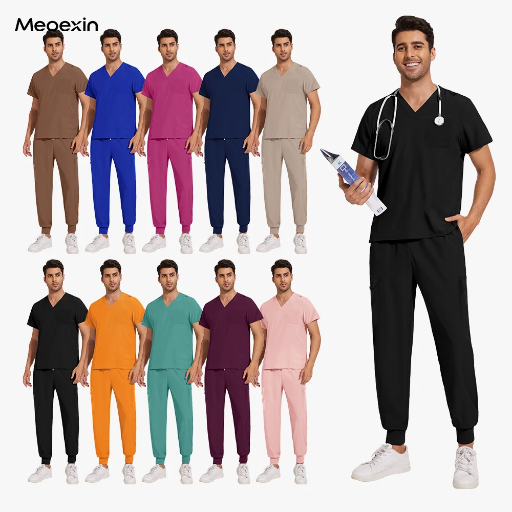 

Scrubs Women Men Beauty SPA Uniform Unisex Pet Clinic Store Veterinary Dentistry Work Clothes High-quality Medical Nurse Uniform