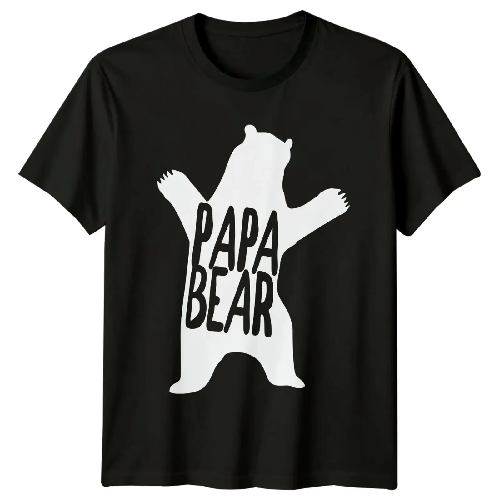 Papa Bear T Shirt Father's Day Image 1 of 4 vintage Washed Stylish graphic Casual Unisex Slightly Comfortable Stretched