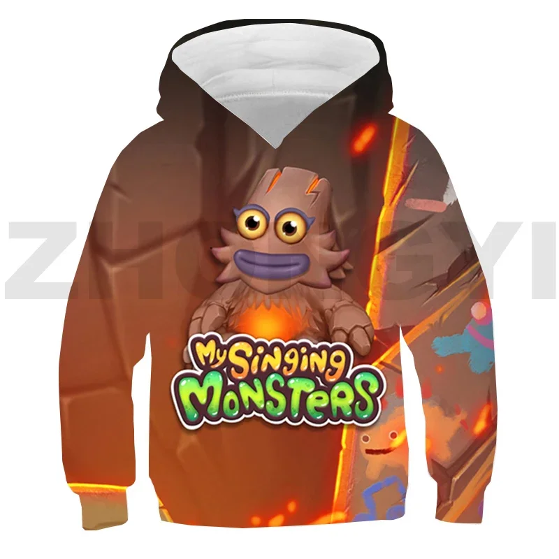 Funny Game Kids My Singing Monsters 3D Printed Pullovers Baby Anime Hoodie Boys Girls Hip Hop Oversized Sweatshirt Tracksuit Top