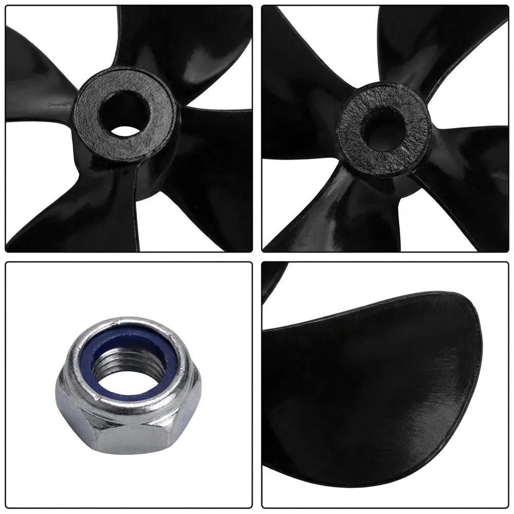 4 Blade Propeller Conversion Kit for Bait Boats and Remote Control Boats Lightweight ABS Design for Enhanced Thrust
