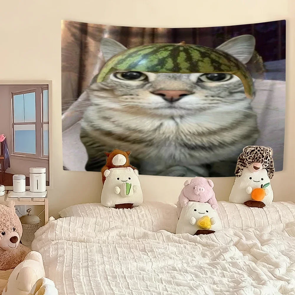 نسيج وجه القطة المقرب - شعيرات وعيون كبيرة، نسيج فرو ناعم |   لوحة فنية جدارية فريدة لغرفة النوم وهدية لمحبي الحيوانات الأليفة