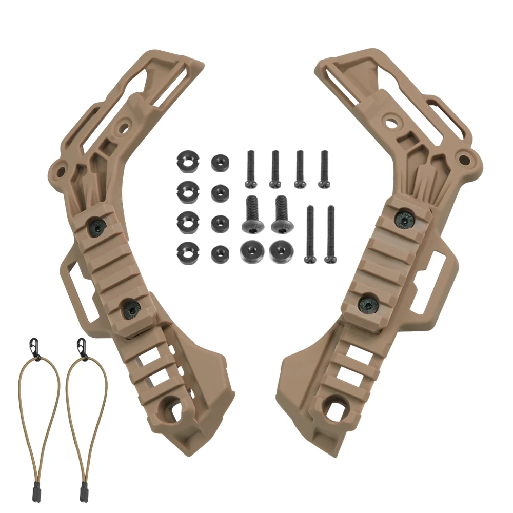 BOOIU BOIU Taktische Wendy Helm Seite Schiene Guide ARC Wendy Schiene Helm Halterung Halterung Guide Schiene Jagd Air Gun Helm Zubehör 4