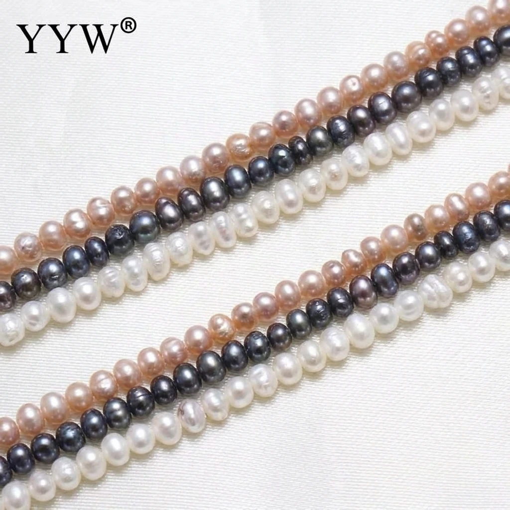 2.8-3.2mm 100% Natural Freshwater Pearl Beads black  Baroque Pearl Loose Beads For DIY Necklace Bracelat Jewelry Making