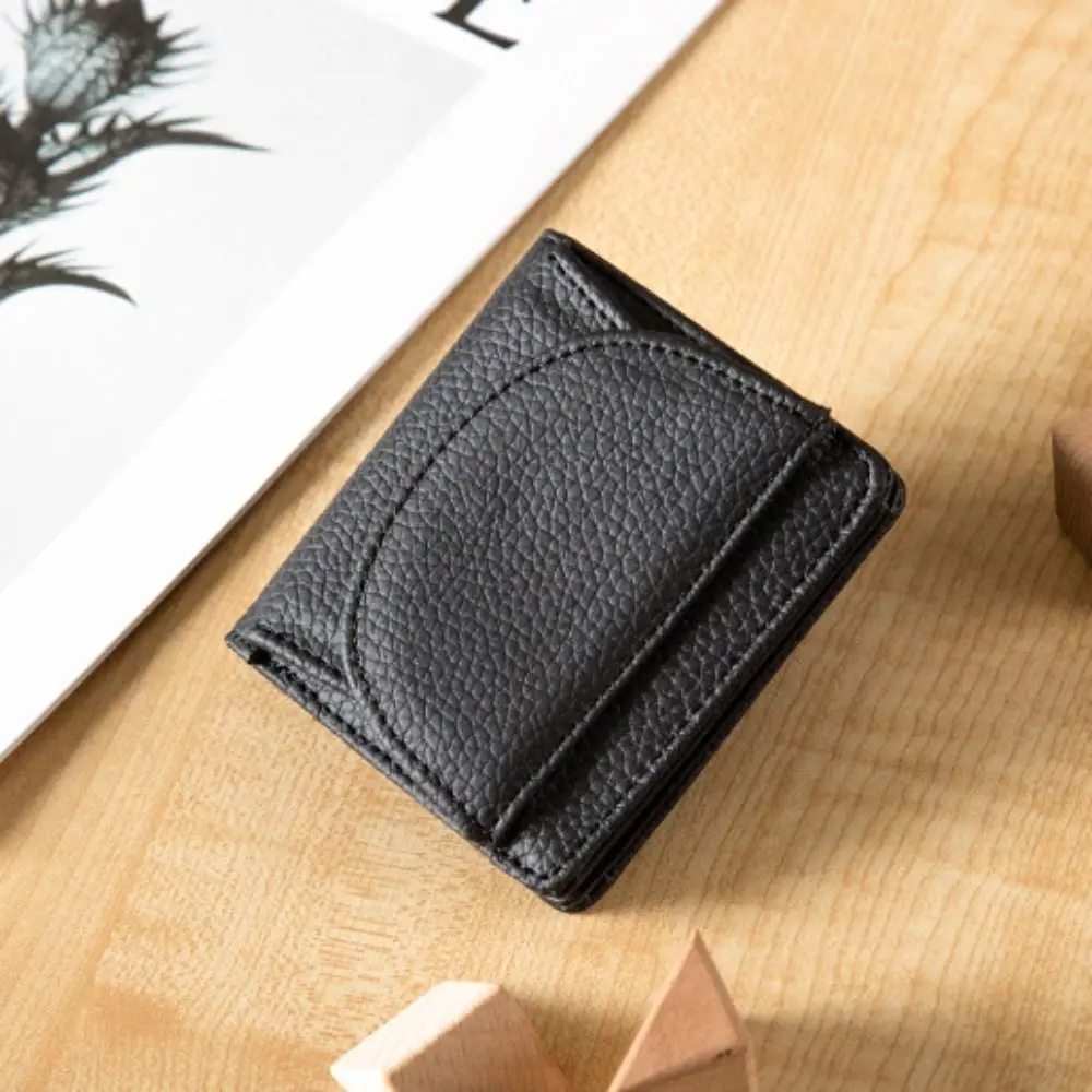 Zakportemonnee Slanke leren portemonnee Compact formaat Creditcardhouder met meerdere kaarten Korte stijl Portemonnee Zakelijk