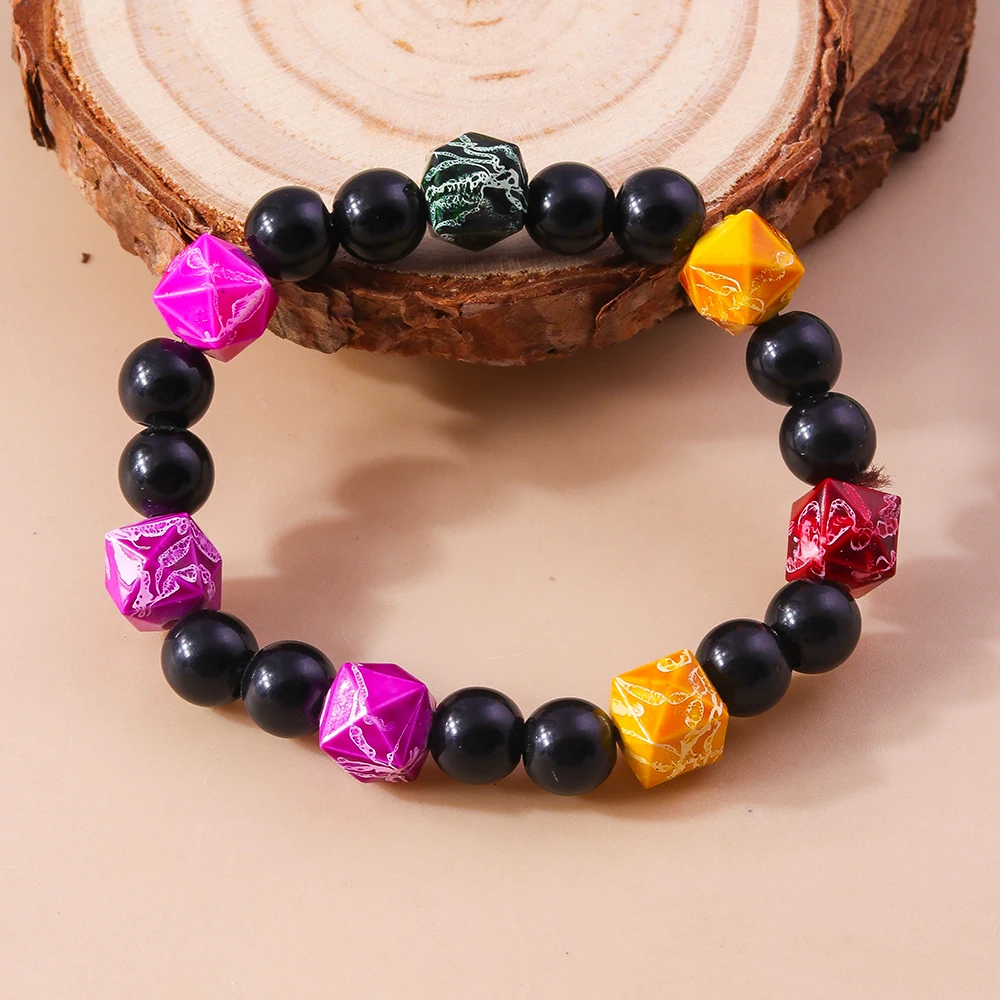 Aihua Punk Halloween Schädel Kürbis Armbänder für Frauen Männer Hip Hop Perlen Armbänder & Armreifen Halloween Schmuck Geschenke – Detail 17
