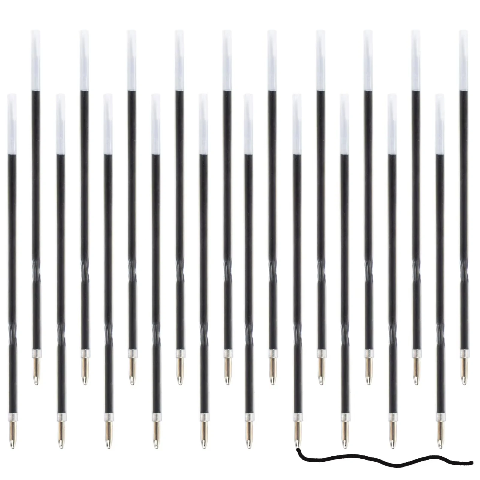 100 Stück 98 mm schwarze/blaue/rote Nachfüllungen für 2-in-1-Kugelschreiber, 3,85 Zoll/9,8 cm, Nachfüllungen für Touchscreen-Stylus-Stifte – Detail 6