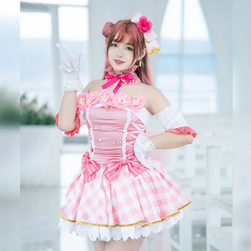 

qq 123COS-HoHo Аниме LoveLive! School Idol Festival PERFECT Dream Project Uehara Ayumu Прекрасная элегантная униформа Косплей Костюм Wo