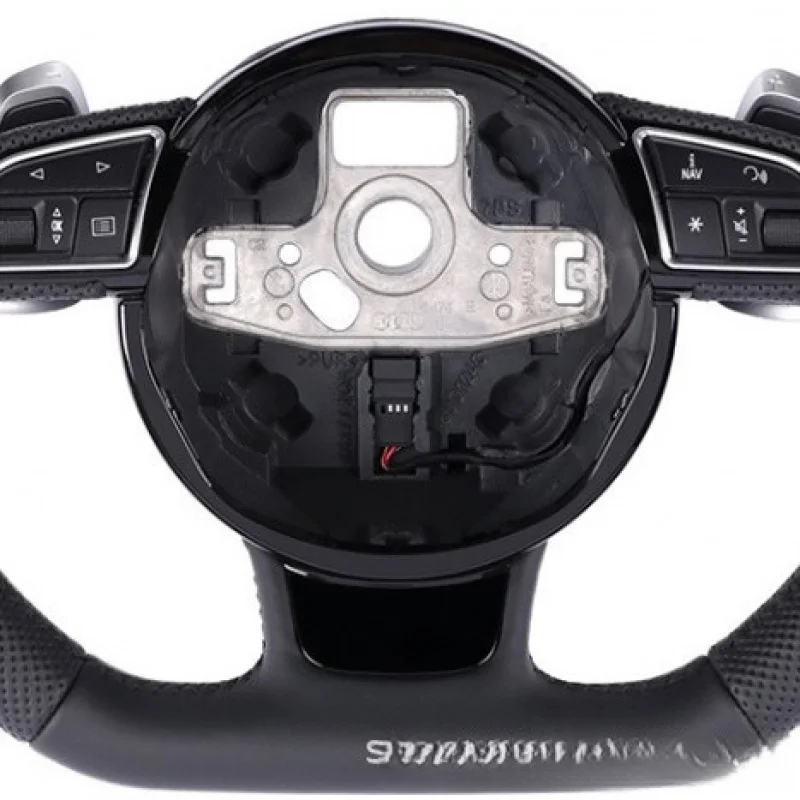 For Audi A3/A4L/A5 leather steering wheel with multi-function buttons and paddle shifters For modification and upgrade