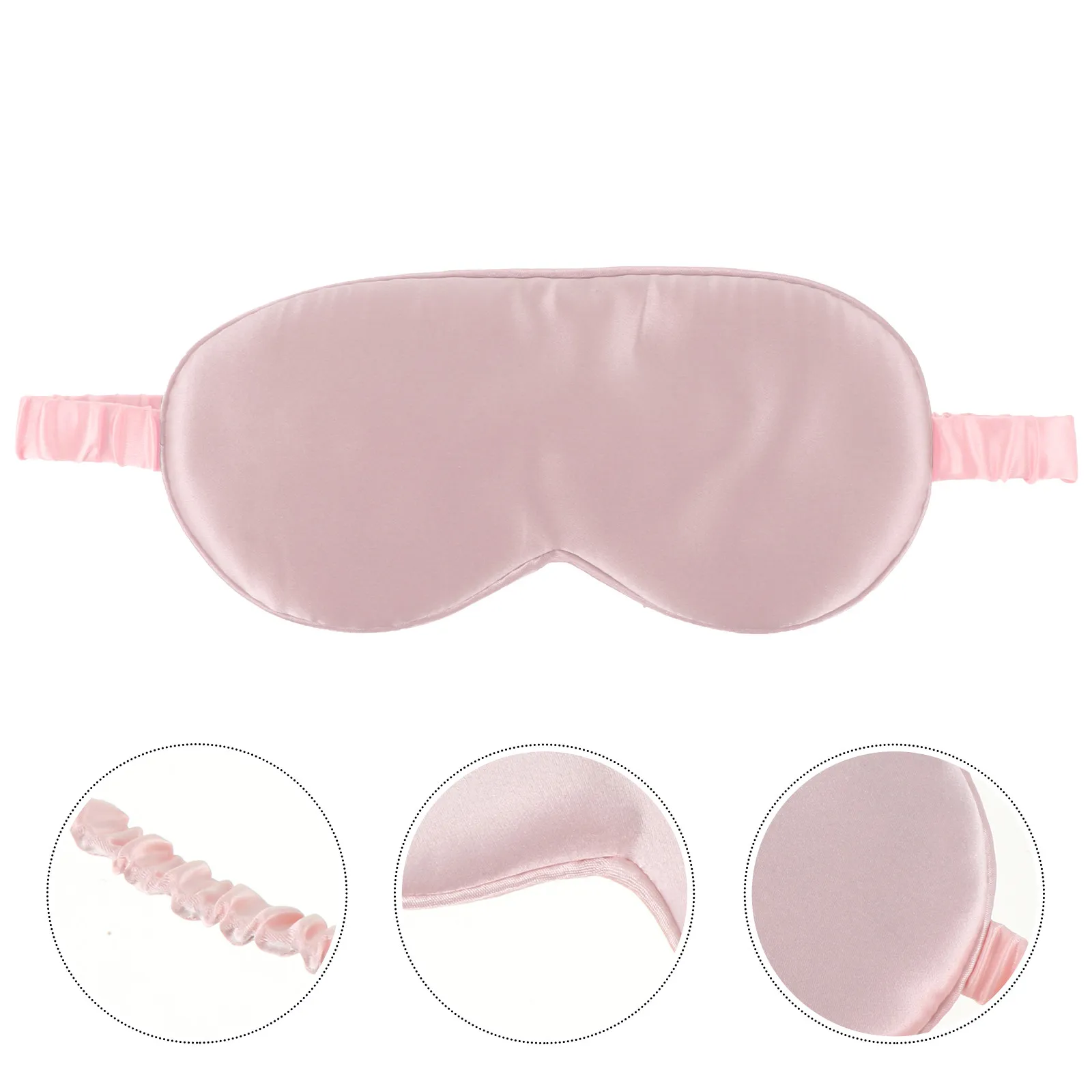 Silk Sleeping Mask Lightweight Breathable Comfortable Elastic Band Complete Light Block for Deep Rest Sleep Eye Cover Travel