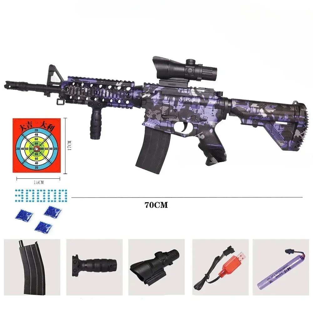 

Electric M416 Toy Gun Automatic GEI Bullet Blaster Children Toys Outdoor Game AirSoft Sniper Rifle Splatter Gun Weapon For Boy