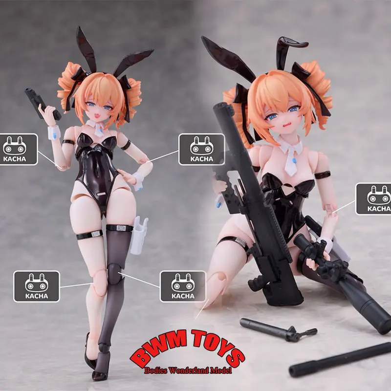 

In Stock Original 1/12 Scale Rabbit Rapid Response Team Sniper LEONI Mobile Suit Girl 6'' Full Set Action Figure Doll Collection