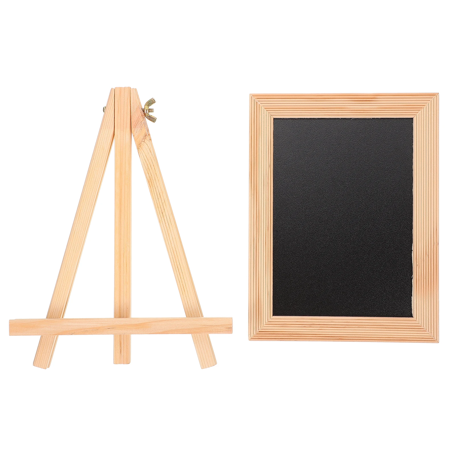 

Wooden Chalkboard Small Blackboard Tabletop Writing Board Base Multi Function Desktop Easel Kids Calligraphy Painting Shop