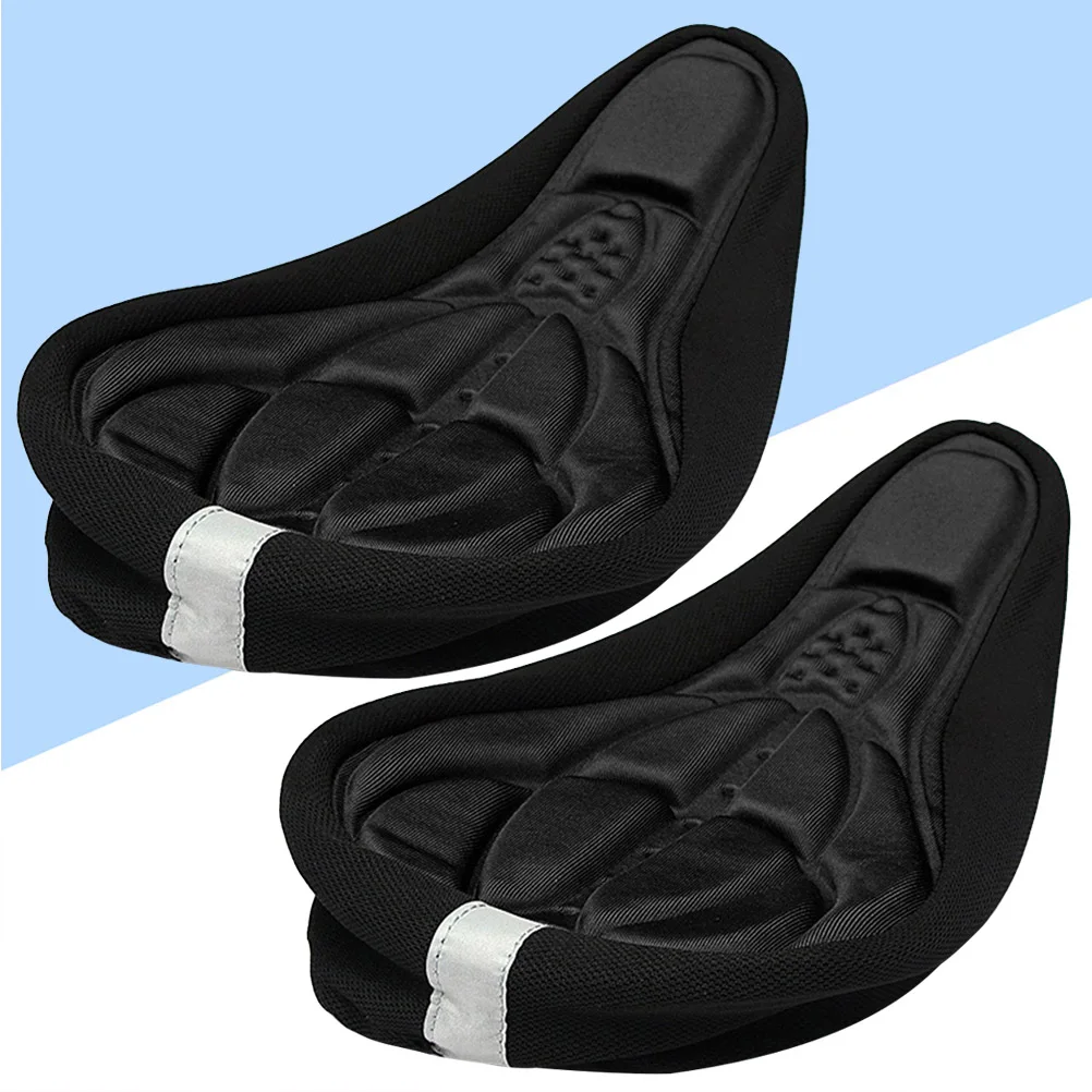 

2 PCS Seat Cover Road Bike Gel Saddles Cycling Comfort Cycle Covers Filling Padding