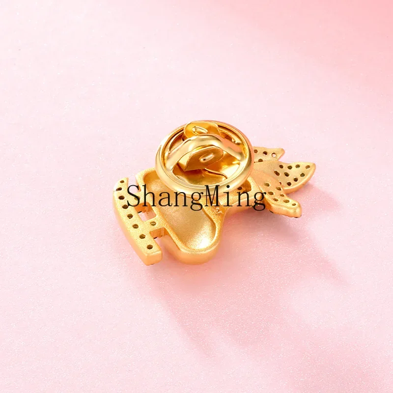 

CLL S925 sterling silver Christmas brooch high-end anti-light fashion small fragrant wind pin gift jewelry wholesale