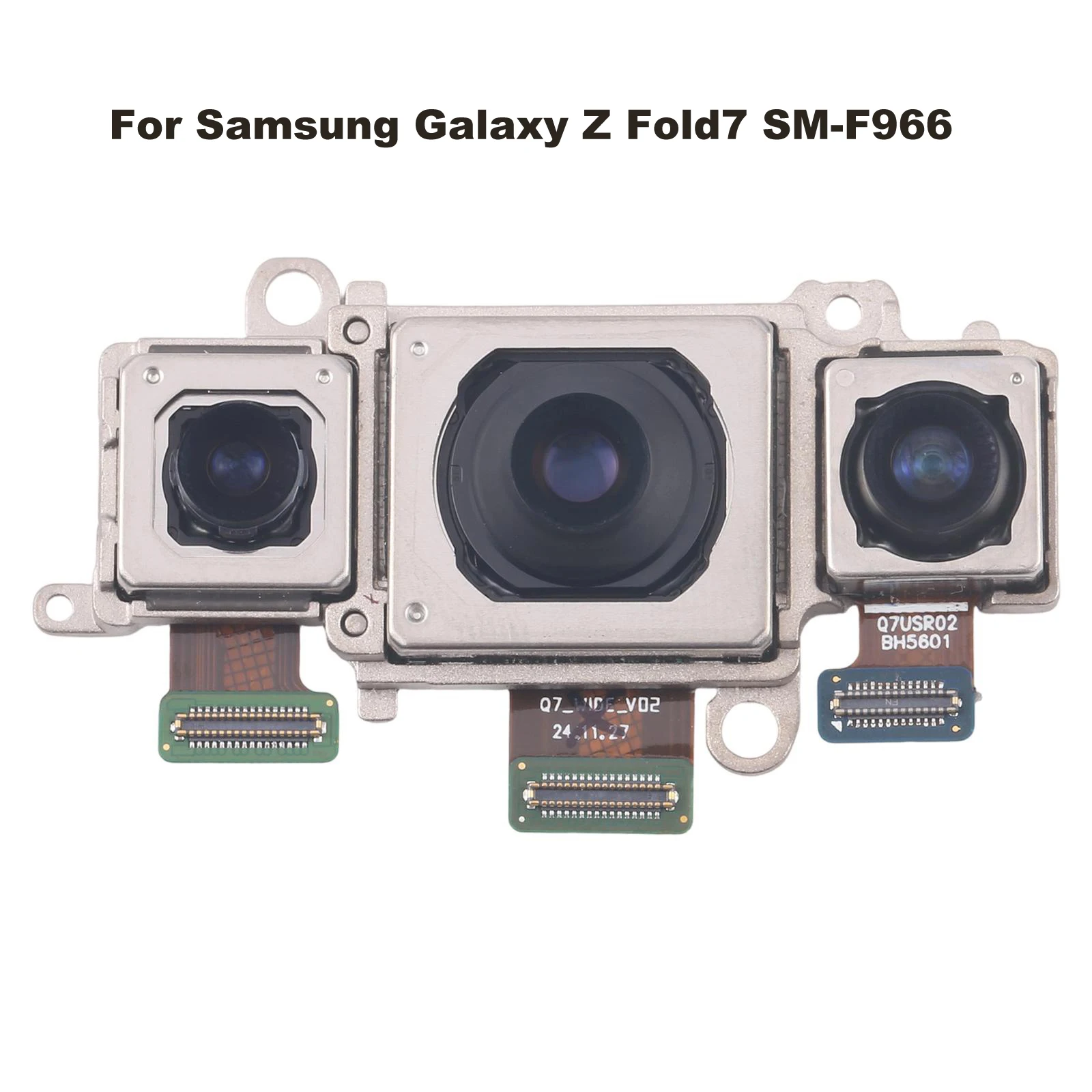 For Samsung Galaxy Z Fold7 SM-F966 Camera Set (Telephoto + Wide + Main Camera) Rear Camera Module