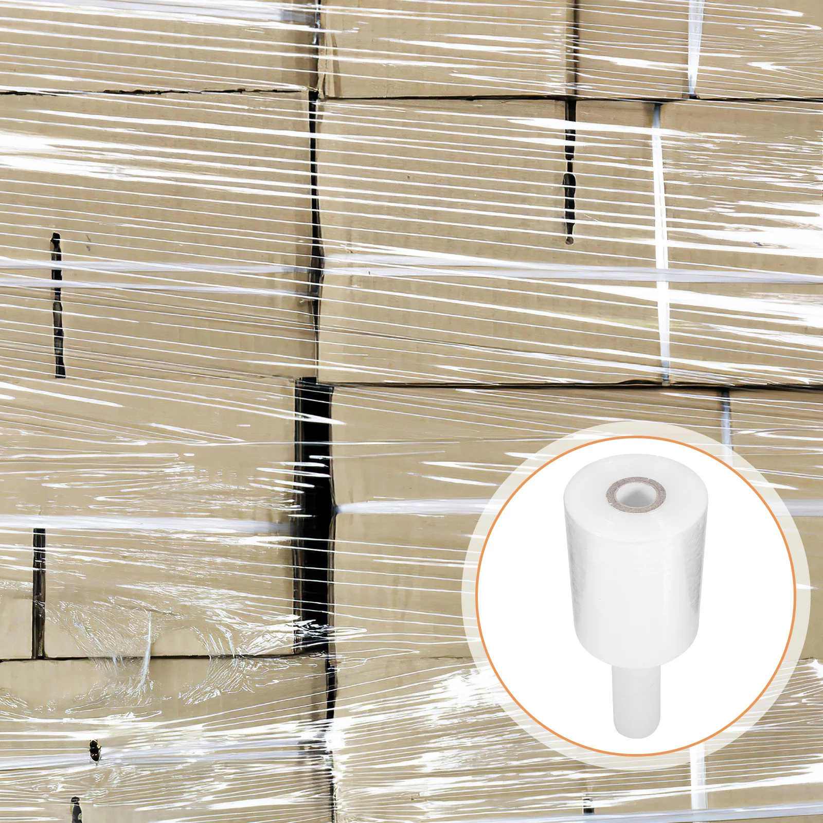 

Handled Stretch Film Thick Design Safe Packing Supplies Luggage Plastic Wrap Wrap Shrink Roll Industrial Use PE