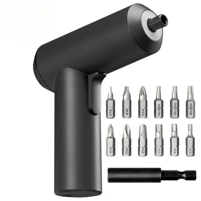 

For 2021Xiaomi Mijia Electric Screwdriver With 12Pcs S2 Screw Bits 3.6V 2000mah Cordless Rechargeable Electric Screwdriver