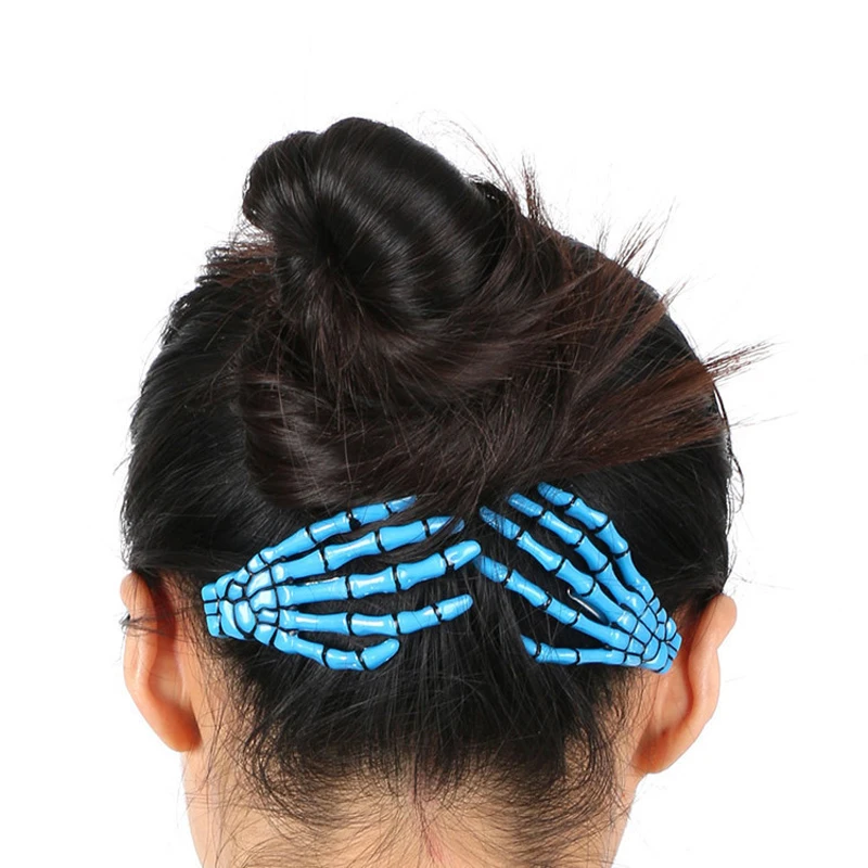 

2023 Fashion Skeleton Claw Hair Clips Hairpins Ponytail Clip Barrettes Hairgrips Headwear Hair Accessorie For Women