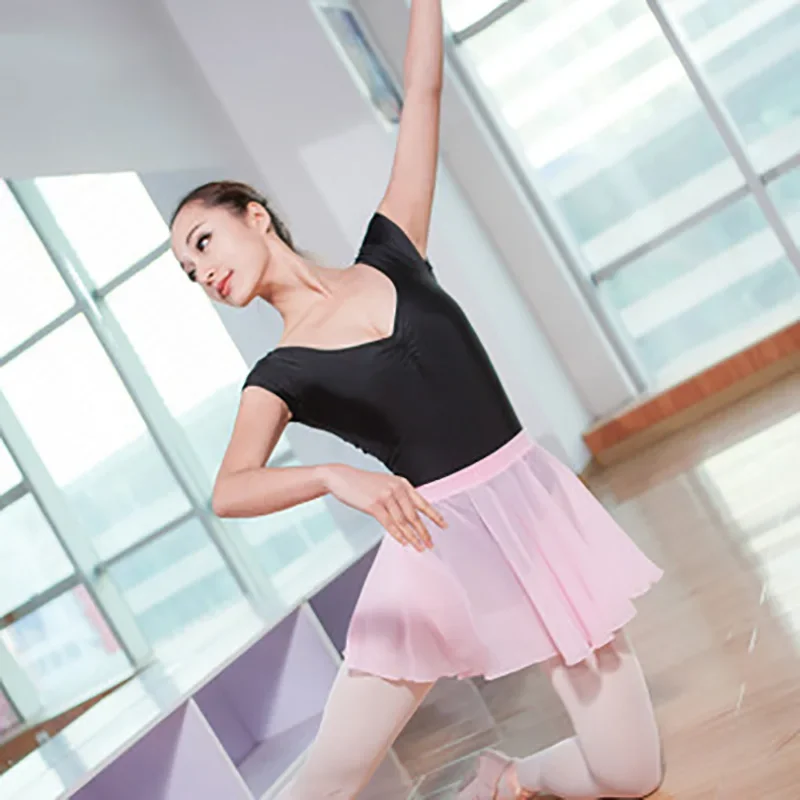 Professional Ballet Tutus Adult Chiffon  Gymnastics Skirt for Women Girls  Dance Costume  Skate Wrap Scarf